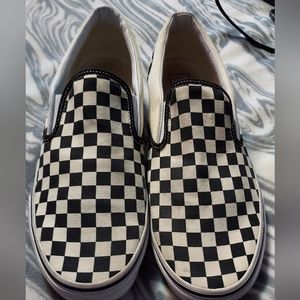 Black and white checkered vans